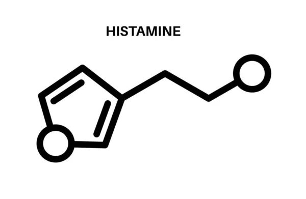 Histamine formule pictogram — Stockvector