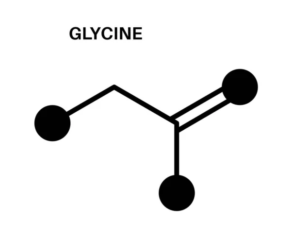 Glisin kimyasal formülü — Stok Vektör