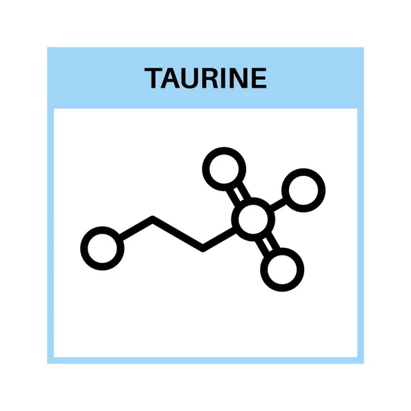 Fórmula hormonal de taurina — Vector de stock