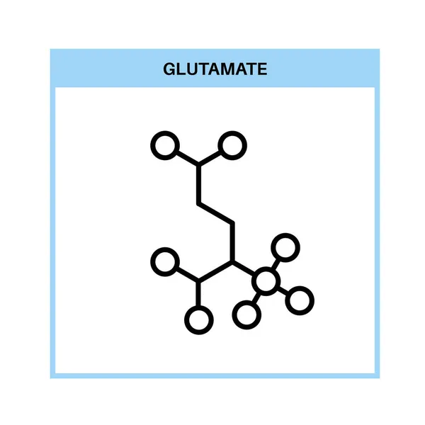 Ikona formuły glutaminianu — Wektor stockowy
