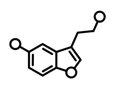 Serotonin formülü simgesi