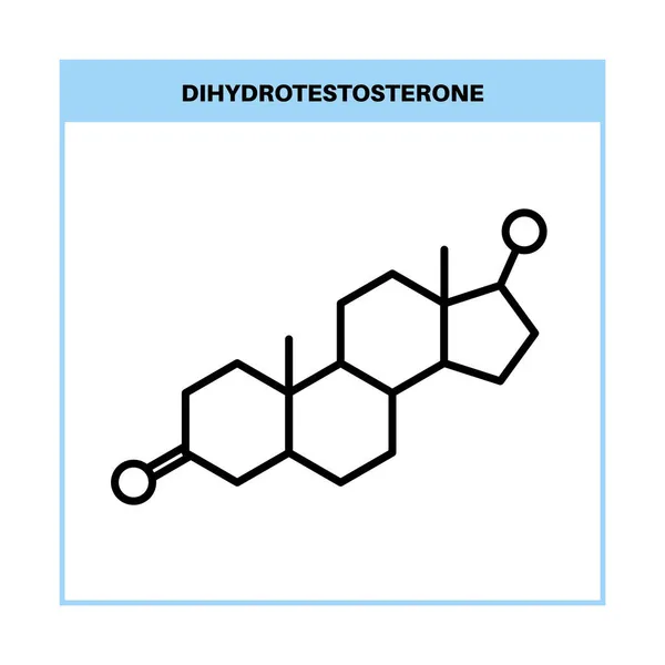 DHT chemische formule — Stockvector