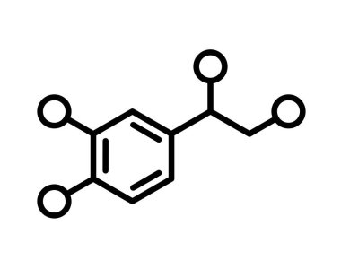 Norepinefrin formülü simgesi