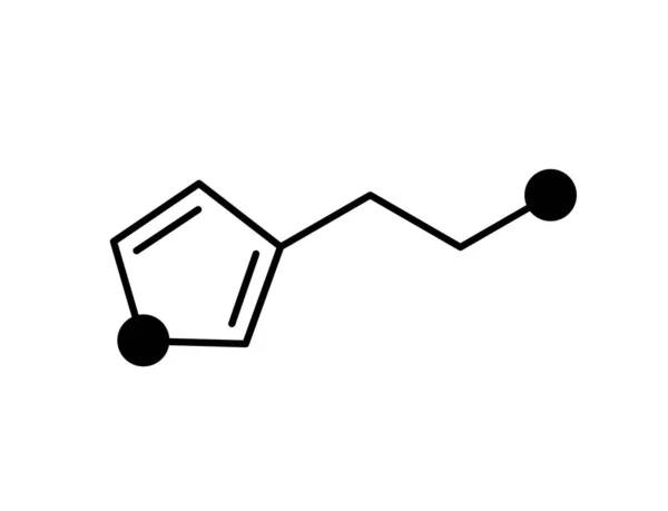 Ícone de fórmula de histamina — Vetor de Stock