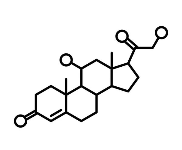 Chimäre Cortisolformel — Stockvektor