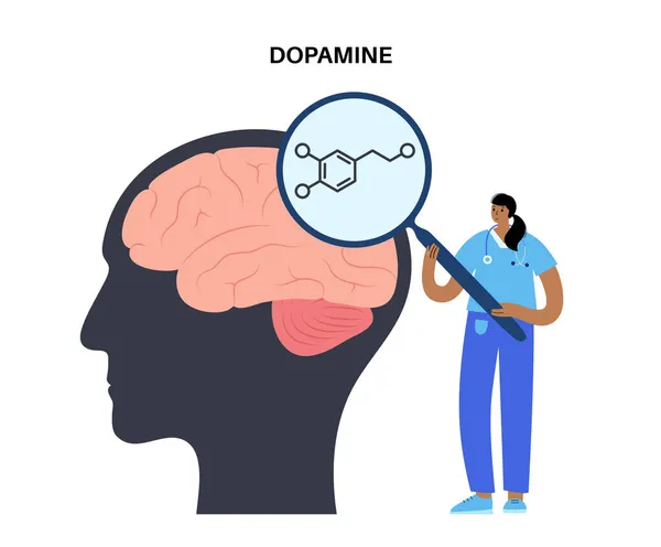 Dopaminformel — Stockvektor
