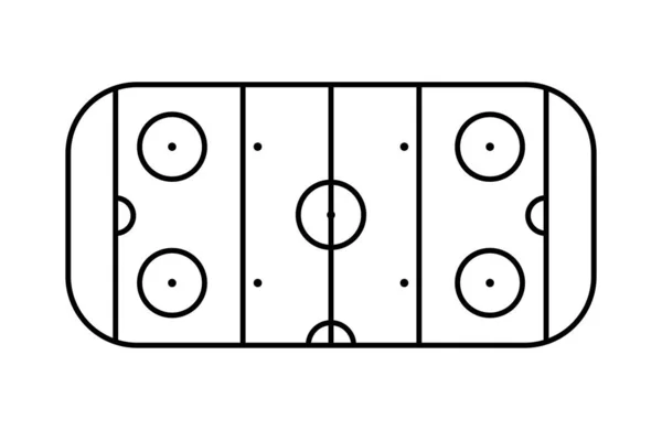 Ice hockey rink — Stock Vector