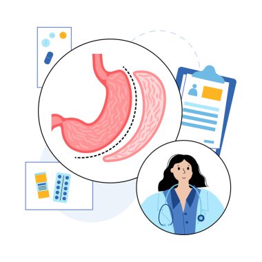 Laparoskopik kollu mide ameliyatı.