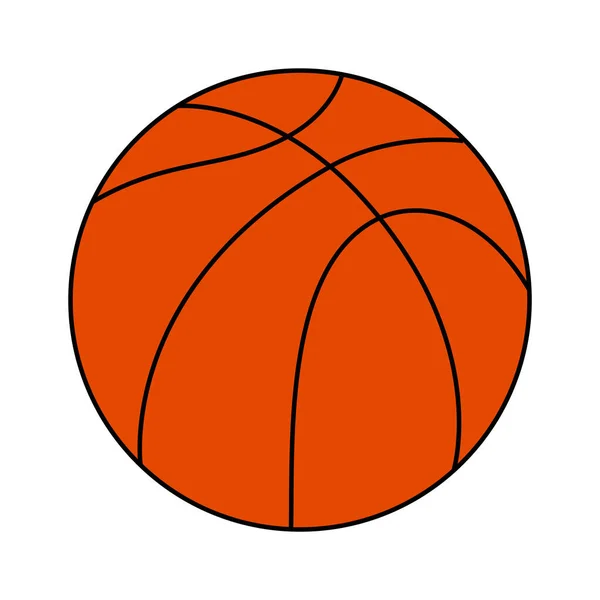 Icono de pelota de baloncesto — Vector de stock