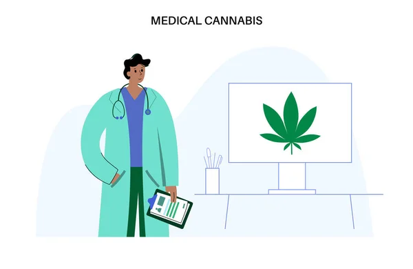 Magasin de cannabis médical — Image vectorielle