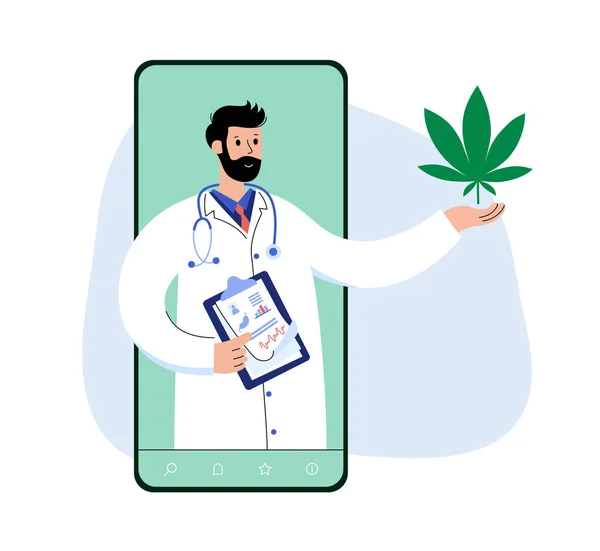 Loja de cannabis medicinal —  Vetores de Stock