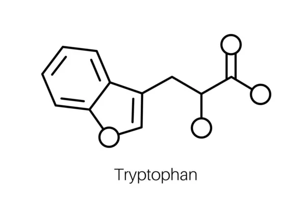 Χημικός τύπος τρυπτοφάνης — Διανυσματικό Αρχείο
