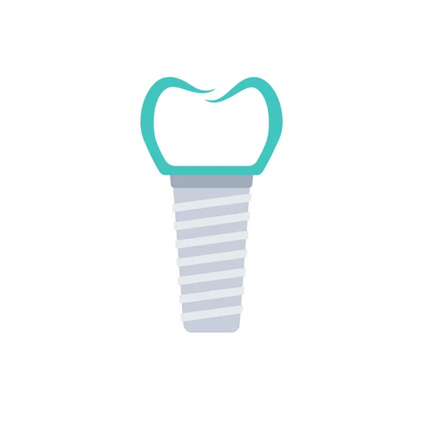 Dental implant prosedürü — Stok Vektör