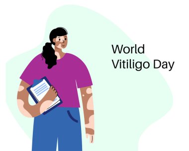 Vitiligo Günü konsepti