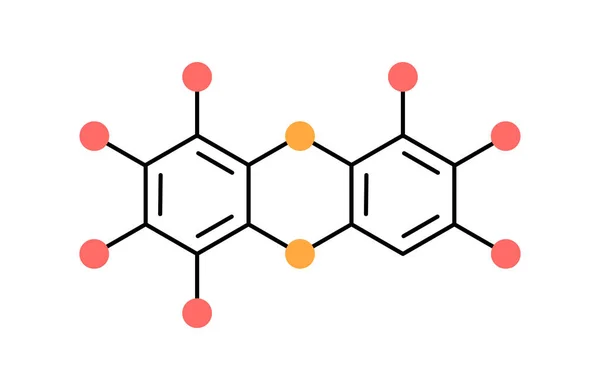 Endocrine disruptors formula — Vetor de Stock