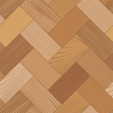 Tahta parke, dikişsiz herringa kemiği deseni. Ahşap zigzag kaplama döşeme. Tahta dokusu. Kereste döşemesi. Meşe, ceviz, çam ya da akçaağaç doğa malzemeleri. Gerçekçi düz vektör çizimi