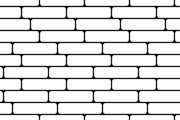 Керамические Белые Кирпичи Плитка Метро Бесшовный Горизонтальный Узор Стена Мука — стоковый вектор