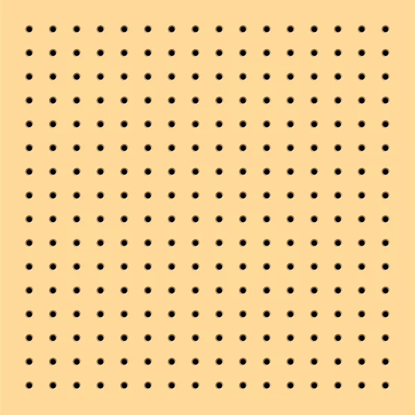 Pegboard Perforated Wooden Hardboard Brown Board Spaced Holes Wood Textured — Vector de stock