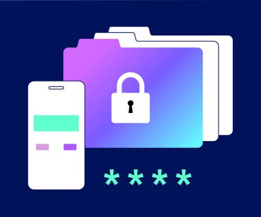 Tek seferlik şifre. Siteye ya da uygulamaya girmek için akıllı telefondan şifreli mesaj. Telefondaki bildirim, çoklu faktör doğrulaması. İnternet ödemesi, 2fa düz vektör illüstrasyonu.