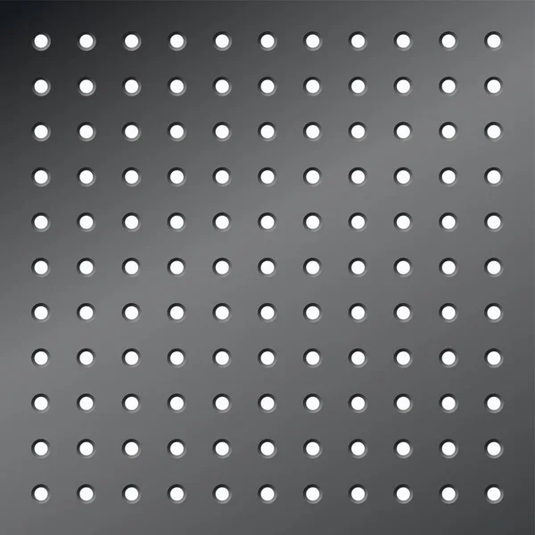 Pegboard Perforated Metallic Hardboard Board Spaced Holes Aluminum Steel Textured — Image vectorielle