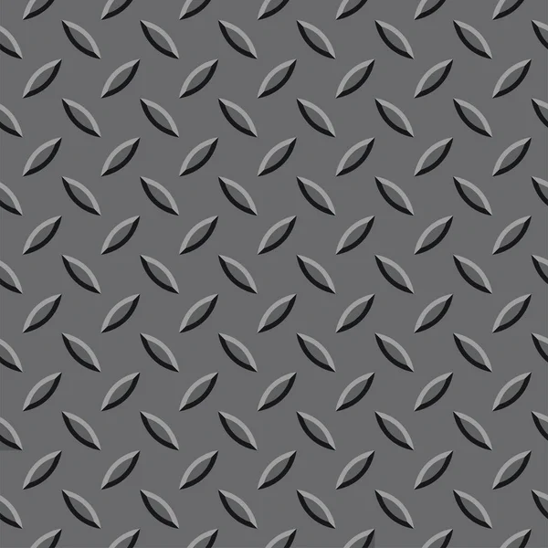 Бриллиантовый Пол Металлический Промышленный Бесшовный Рисунок Поднятых Алмазов Линий Сталь — стоковый вектор