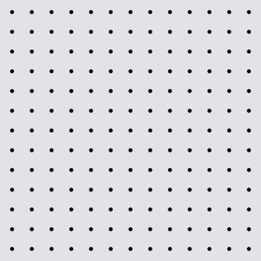 Pegboard or perforated metallic hardboard. Board with spaced holes. Aluminum or steel textured gridwall. Seamless pattern background. Tool organizer in garage workshop vector wallpaper illustration.