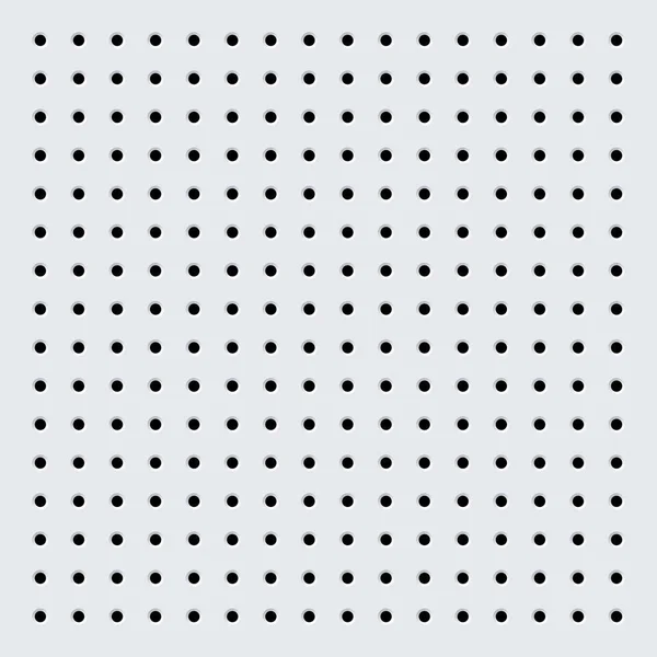 Pegboard Perforated Metallic Hardboard Board Spaced Holes Aluminum Steel Textured — Stockový vektor