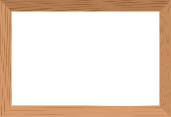 Дерев Яна Рамка Фотографії Або Фотографії Порожня Коричнева Деревина Текстурована — стоковий вектор