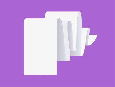 Boş uzun kağıt sayfa, gerçekçi belge modeli. Büyük, boş bir mektup. İş, ofis, eğitim için beyaz çarşaf. Saydam arkaplanda gölge, düz vektör resimleme şablonu