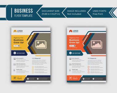 Business flyer and poster design layout in vector