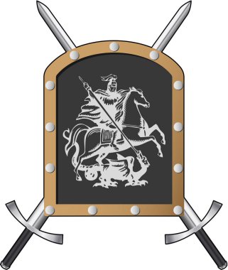 Kılıç ve kalkan ortaçağ