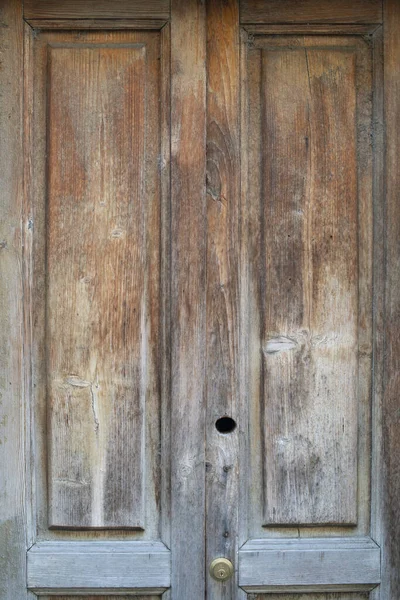 Close Old Faded Wooden Door — Fotografia de Stock