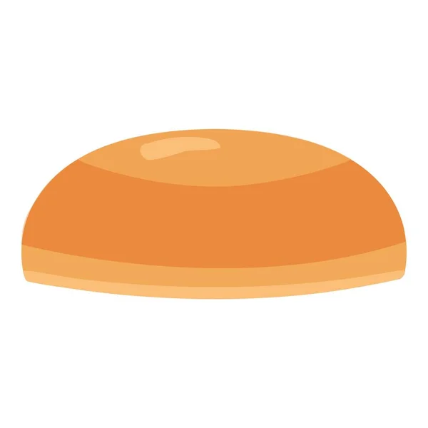 Bun Burger Pictogram Cartoon Vector Kaasvlees Rundvlees — Stockvector