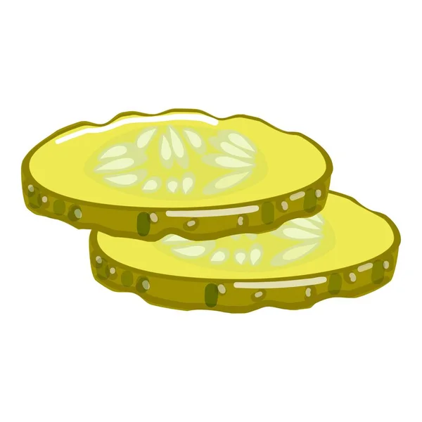咸黄瓜图标动画病媒 面包汉堡 — 图库矢量图片
