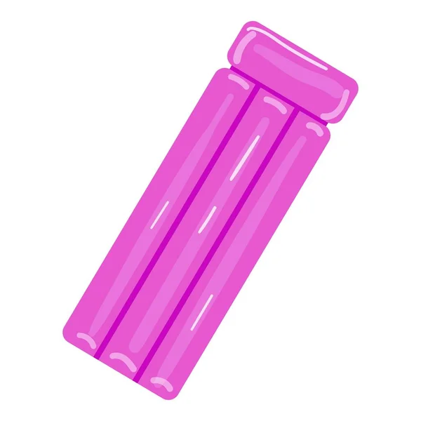 Pink Pool Mattress Icon Cartoon Vector Summer Float Water Equipment — Stock Vector