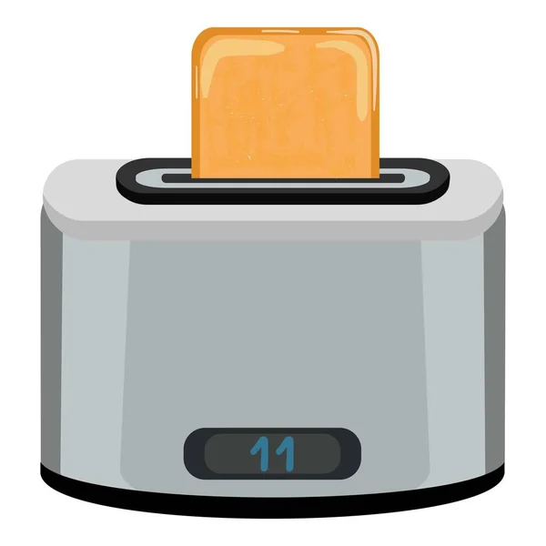 デジタルトースターアイコン漫画ベクトル パン機だ 電気サンドイッチ — ストックベクタ