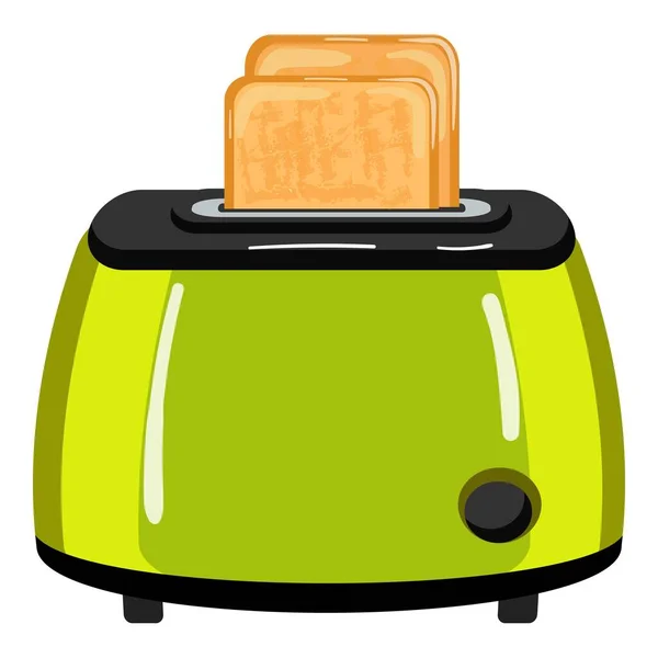 Küche Toaster Symbol Cartoon Vektor Brotmaschine Niedlich Elektrisch — Stockvektor