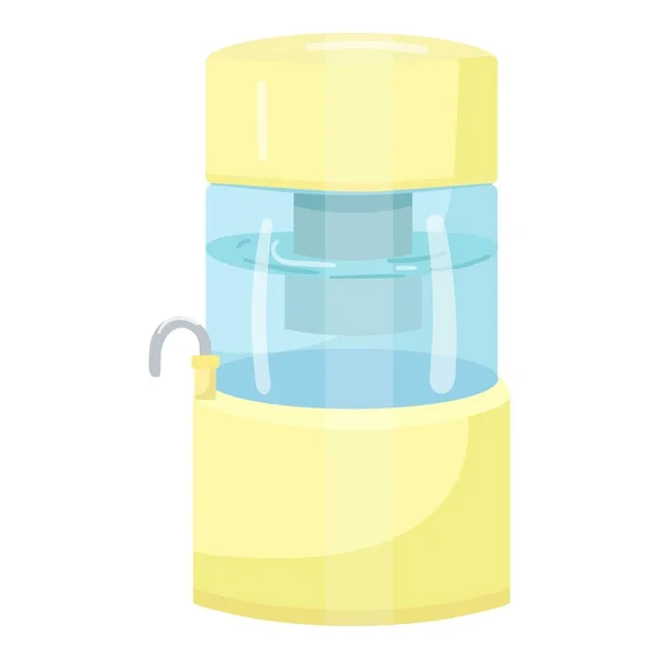 Water Filter Icon Cartoon Vector System Purification Home Equipment — Stock Vector