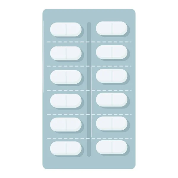 Drugsblister Icoon Cartoon Vector Medicijncapsule Medische Apotheek — Stockvector