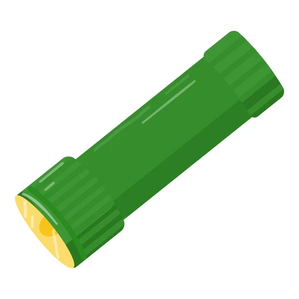 Taschenlampensymbol Cartoon Vektor Taschenlampe Lampenbatterie — Stockvektor