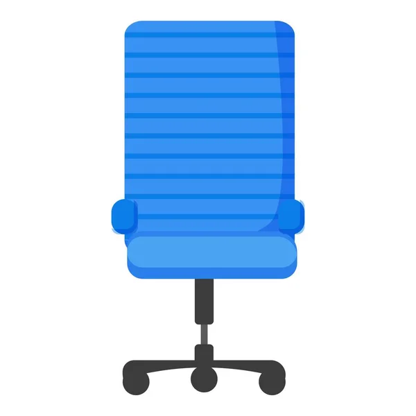 Business Desk Sedia Icona Vettore Cartone Animato Alla Reception Sedile — Vettoriale Stock