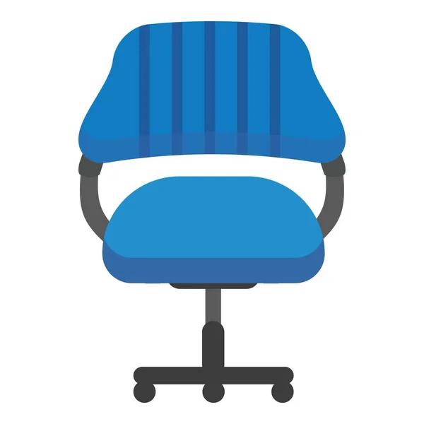 Cadeira Mesa Trabalho Ícone Vetor Desenho Animado Lado Escritório Interior — Vetor de Stock