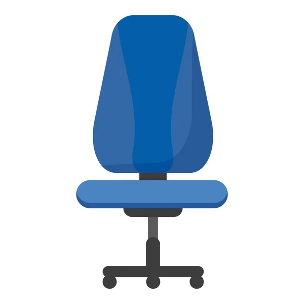 Desk Chair Furniture Icon Cartoon Vector Office Side Business Job — Stock Vector
