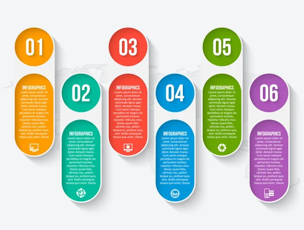 vektör soyut 3d kağıt bilgi elemanları. İş bilgileri