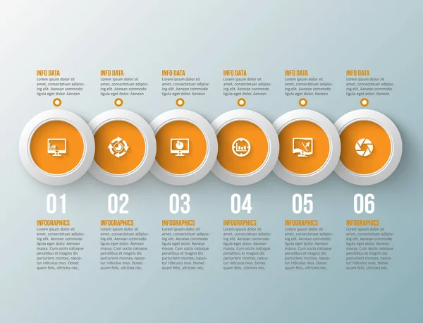 vektör soyut 3d kağıt bilgi elemanları. İş bilgileri