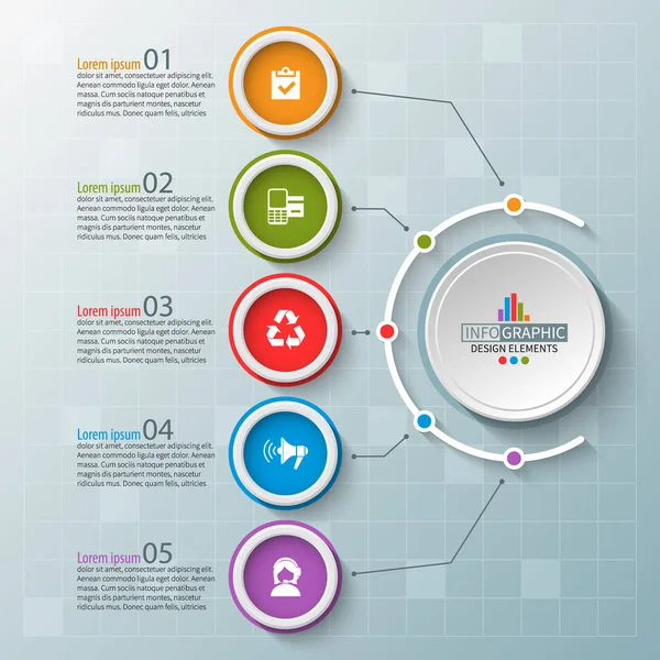 추상적 Infographic Elements Business Infographics — 스톡 벡터