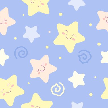 Sevimli yıldızların desenleriyle kusursuz çizimler.