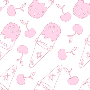 Dondurmalı, elle çizilmiş, pürüzsüz desenli.