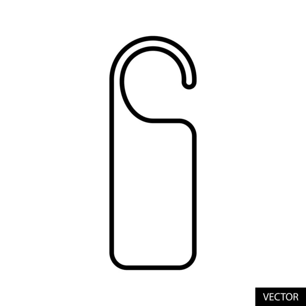 Porte Cintre Icône Vectorielle Dans Conception Style Ligne Pour Conception — Image vectorielle