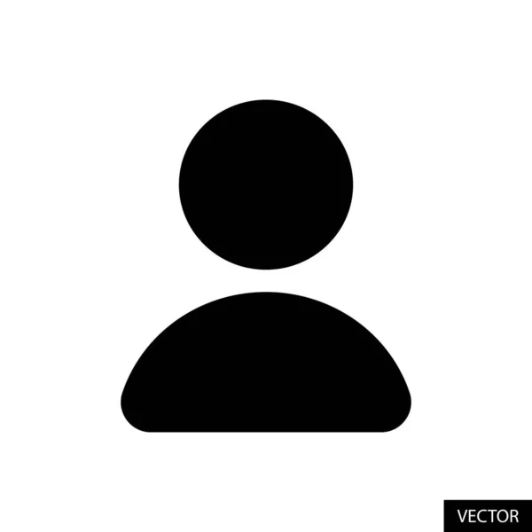 Icône Vectorielle Utilisateur Profil Compte Contacts Dans Conception Style Plat — Image vectorielle